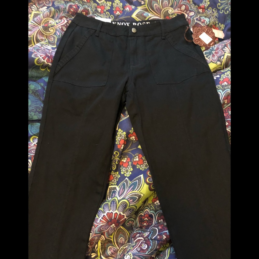 Size 6 High Rise Skinny Black Pant new W/tags